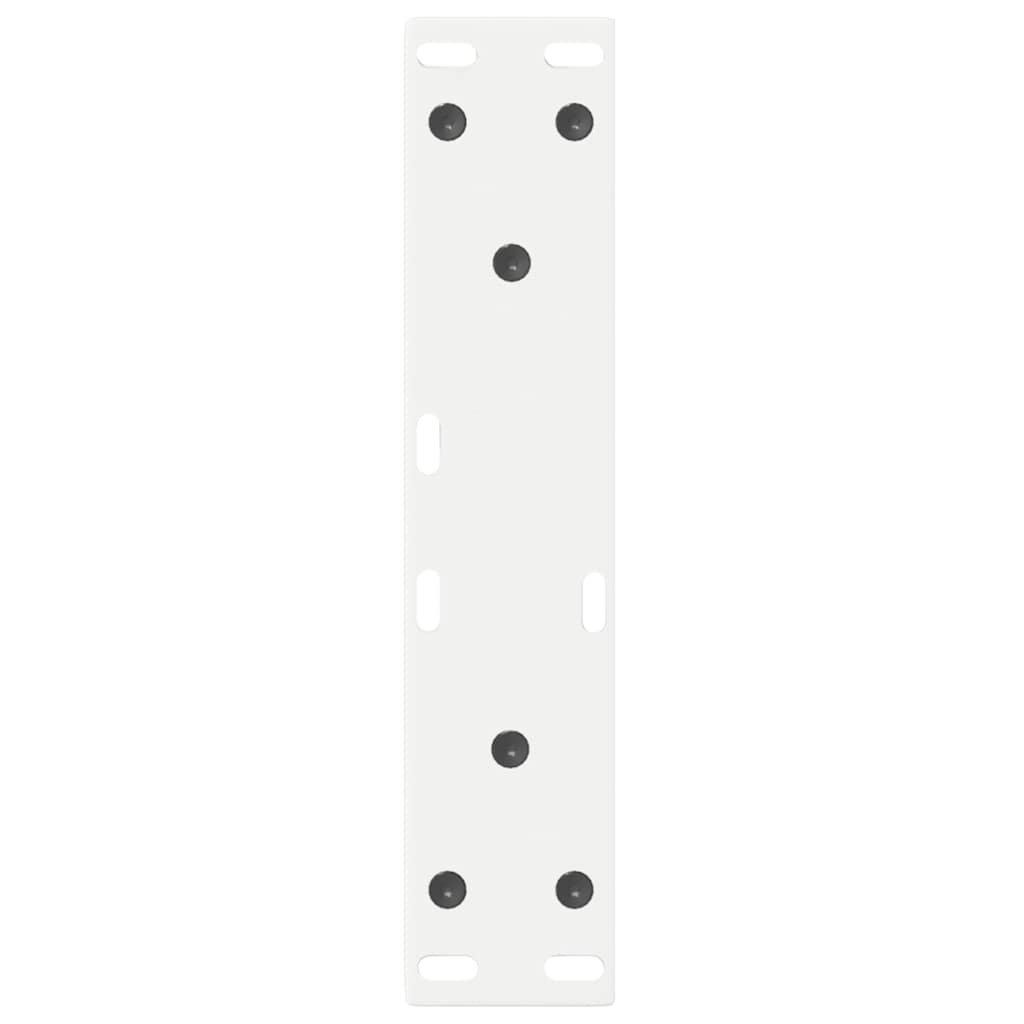 sofabordsben 2 stk. hvid 38 x (42-43,3) cm stål