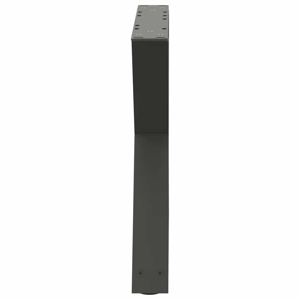 sofabordsben 2 stk. antracit 50x(42-43,3) cm stål
