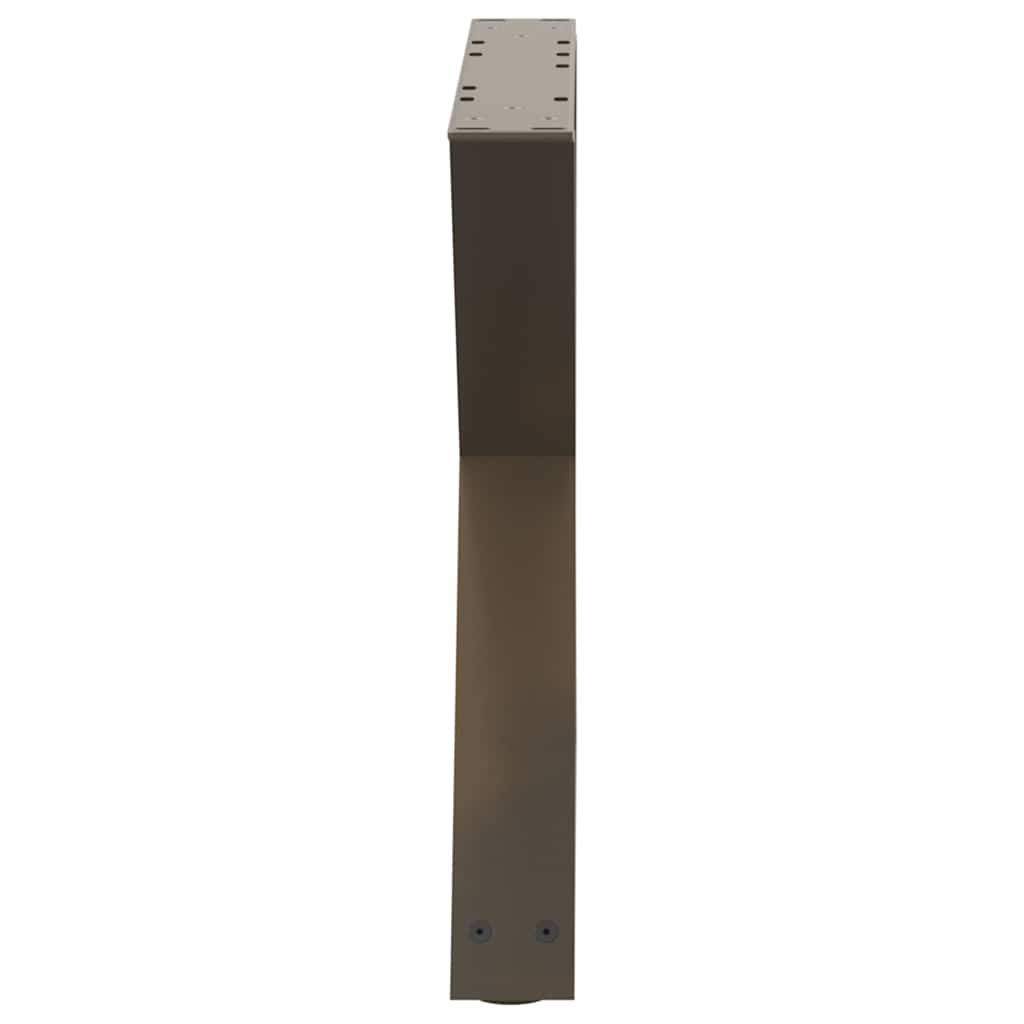 sofabordsben 2 stk. naturstål 50x(42-43,3) cm stål