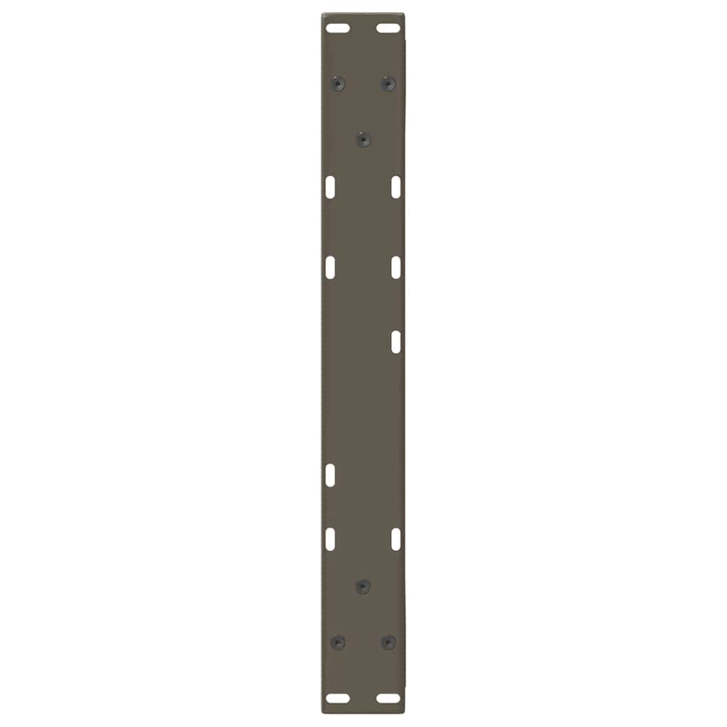 sofabordsben 2 stk. naturstål 50x(42-43,3) cm stål