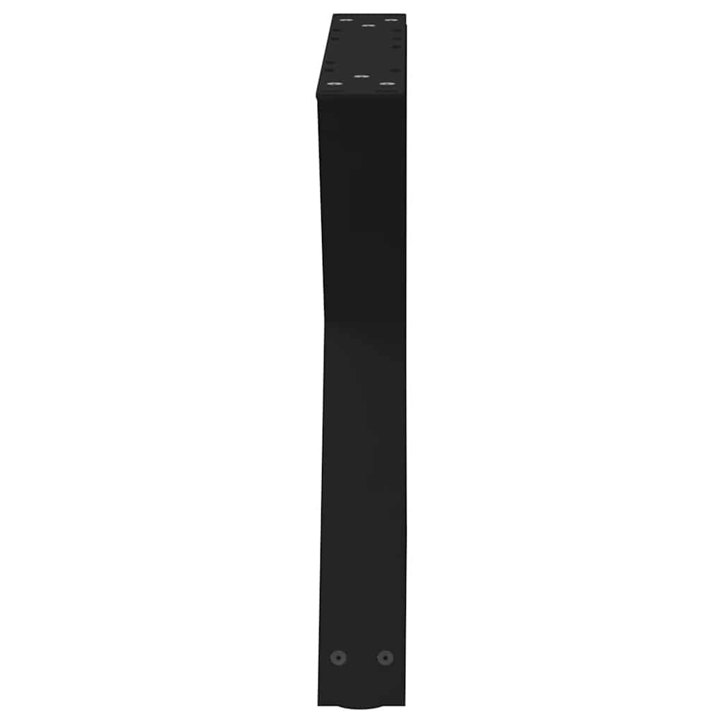 sofabordsben 2 stk. sort 60 x (42-43,3) cm stål