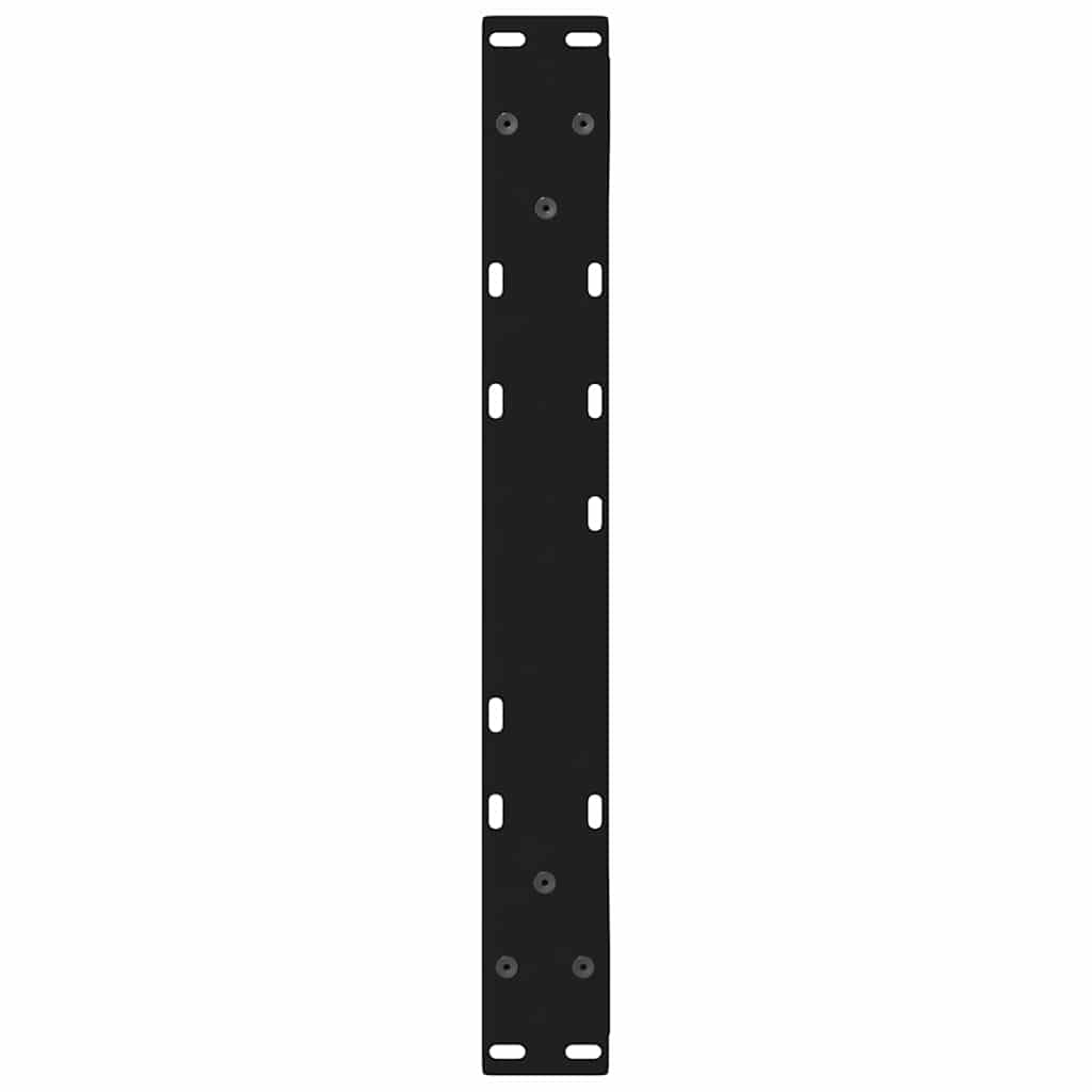 sofabordsben 2 stk. sort 60 x (42-43,3) cm stål