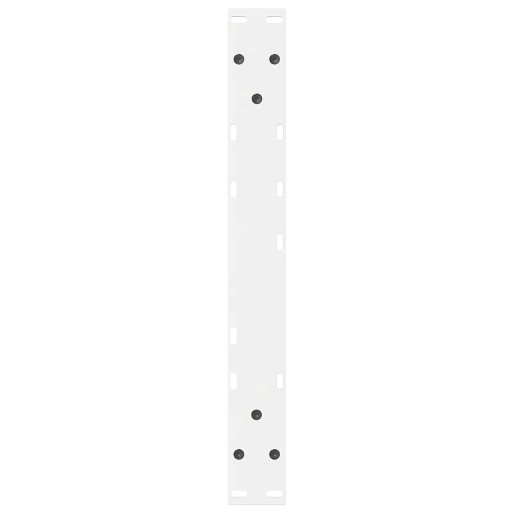 sofabordsben 2 stk. hvid 60 x (42-43,3) cm stål