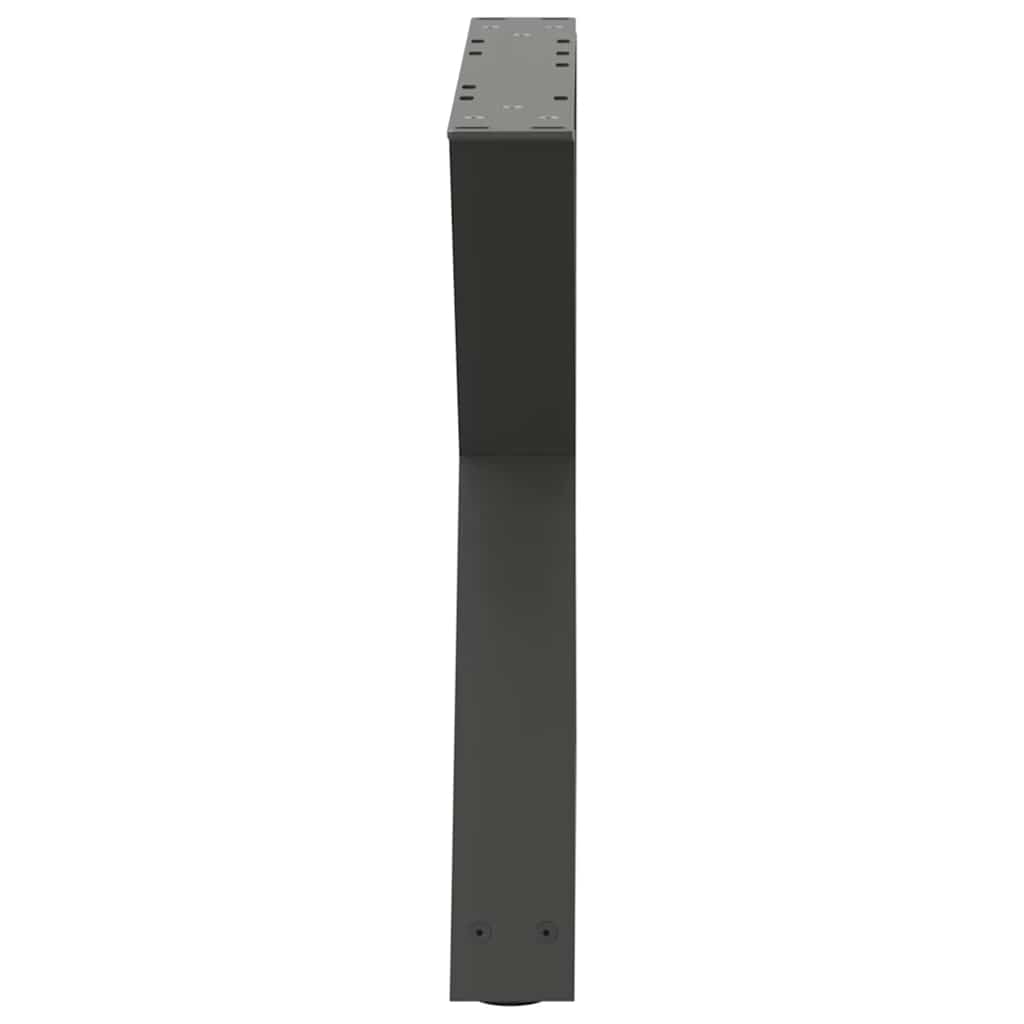 sofabordsben 2 stk. antracit 60 x (42-43,3) cm stål