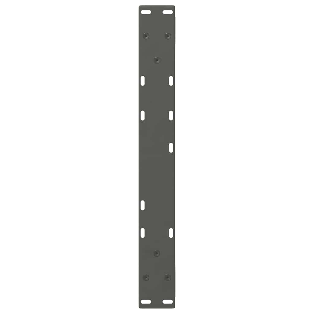 sofabordsben 2 stk. antracit 60 x (42-43,3) cm stål