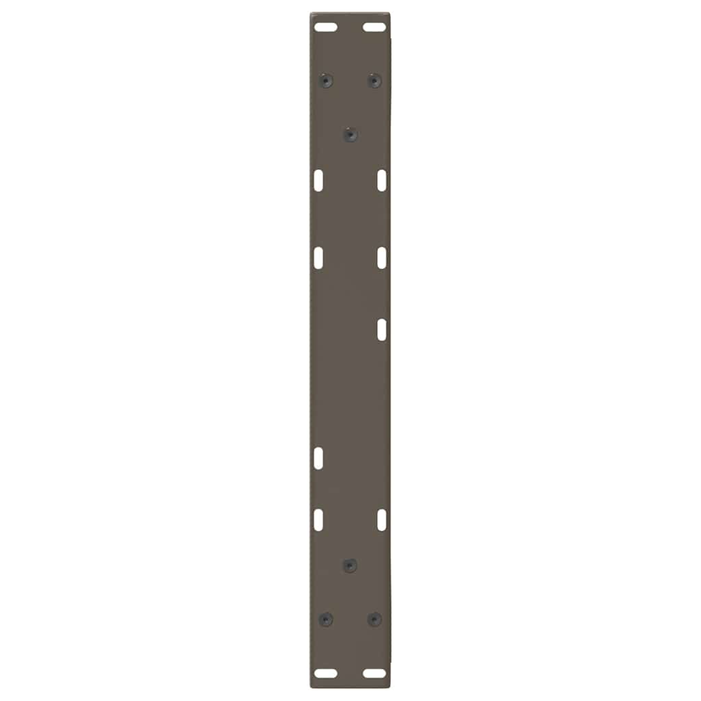 sofabordsben 2 stk. naturstål 60 x (42-43,3) cm stål