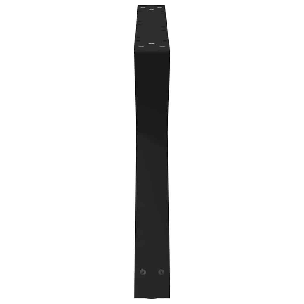 sofabordsben 2 stk. sort 70 x (42-43,3) cm stål