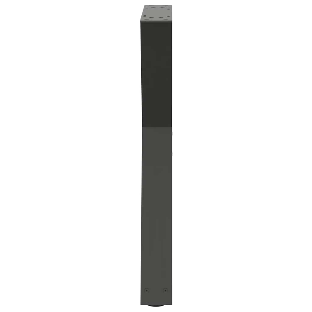 spisebordsben 2 stk. antracit 60 x (72-73,3) cm stål