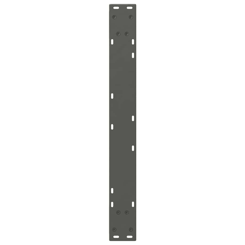 spisebordsben 2 stk. antracit 80 x (72-73,3) cm stål