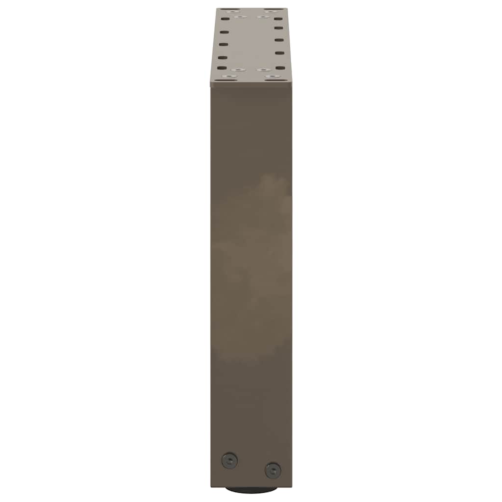 sofabordsben U-formet 2 stk. naturstål 40x(30-31) cm stål