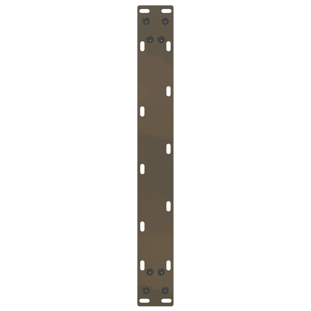sofabordsben U-formet 2 stk. naturstål 50x(30-31) cm stål