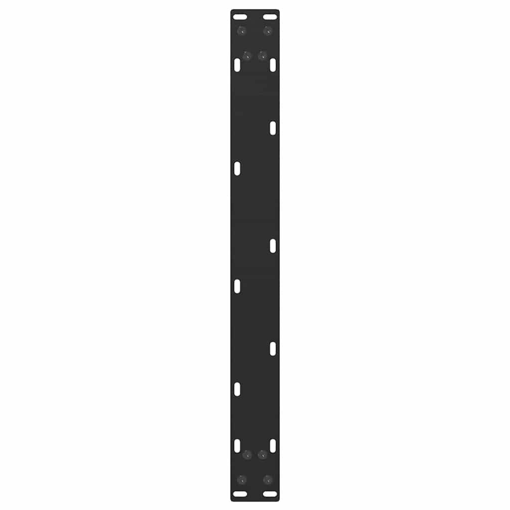 sofabordsben U-formet 2 stk. sort 60 x (30-31) cm stål