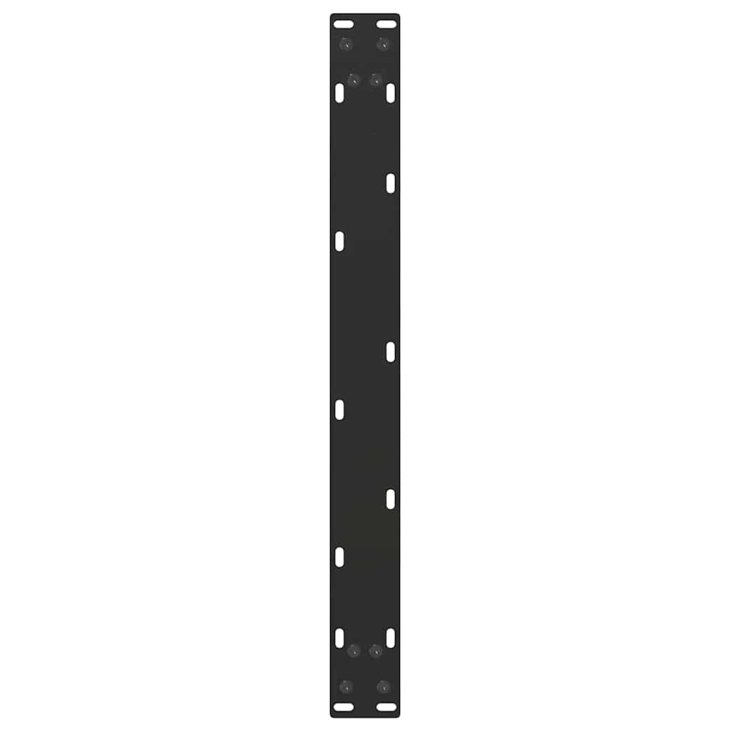 sofabordsben U-formet 2 stk. sort 70 x (30-31) cm stål