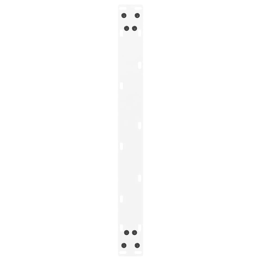 sofabordsben U-formet 2 stk. hvid 70x(30-31) cm stål
