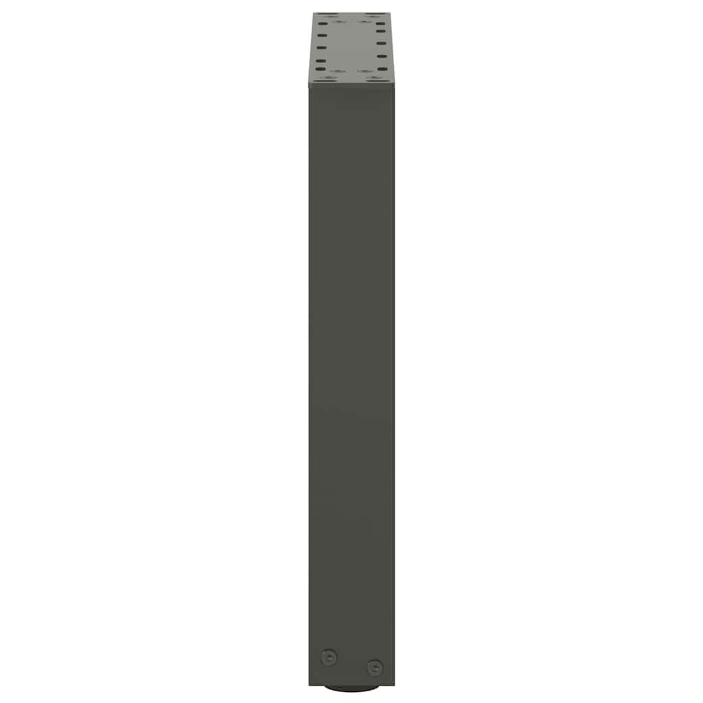 sofabordsben U-formet 2 stk. antracit 28 x (42-43) cm stål