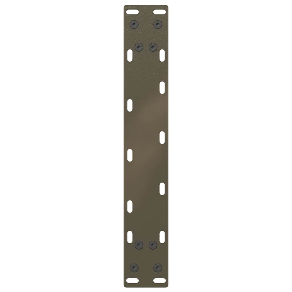 sofabordsben U-formet 2 stk. naturstål 28 x (42-43) cm stål