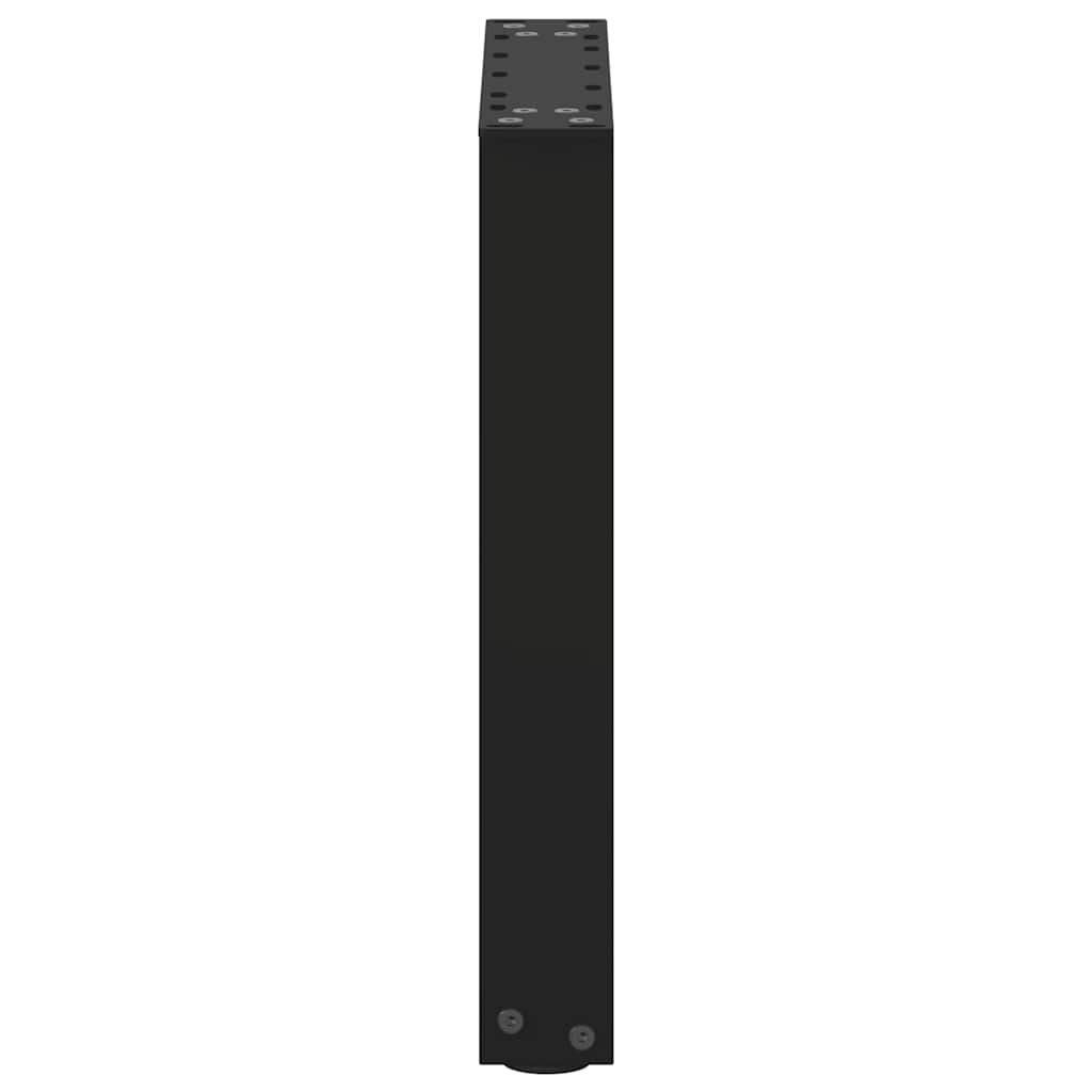 sofabordsben U-formet 2 stk. sort 38 x (42-43) cm stål