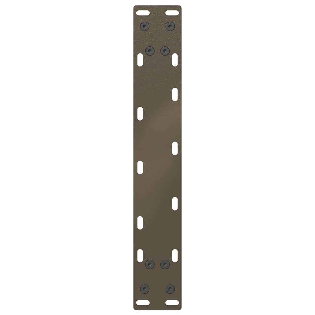 sofabordsben U-formet 2 stk. naturstål 38 x (42-43) cm stål