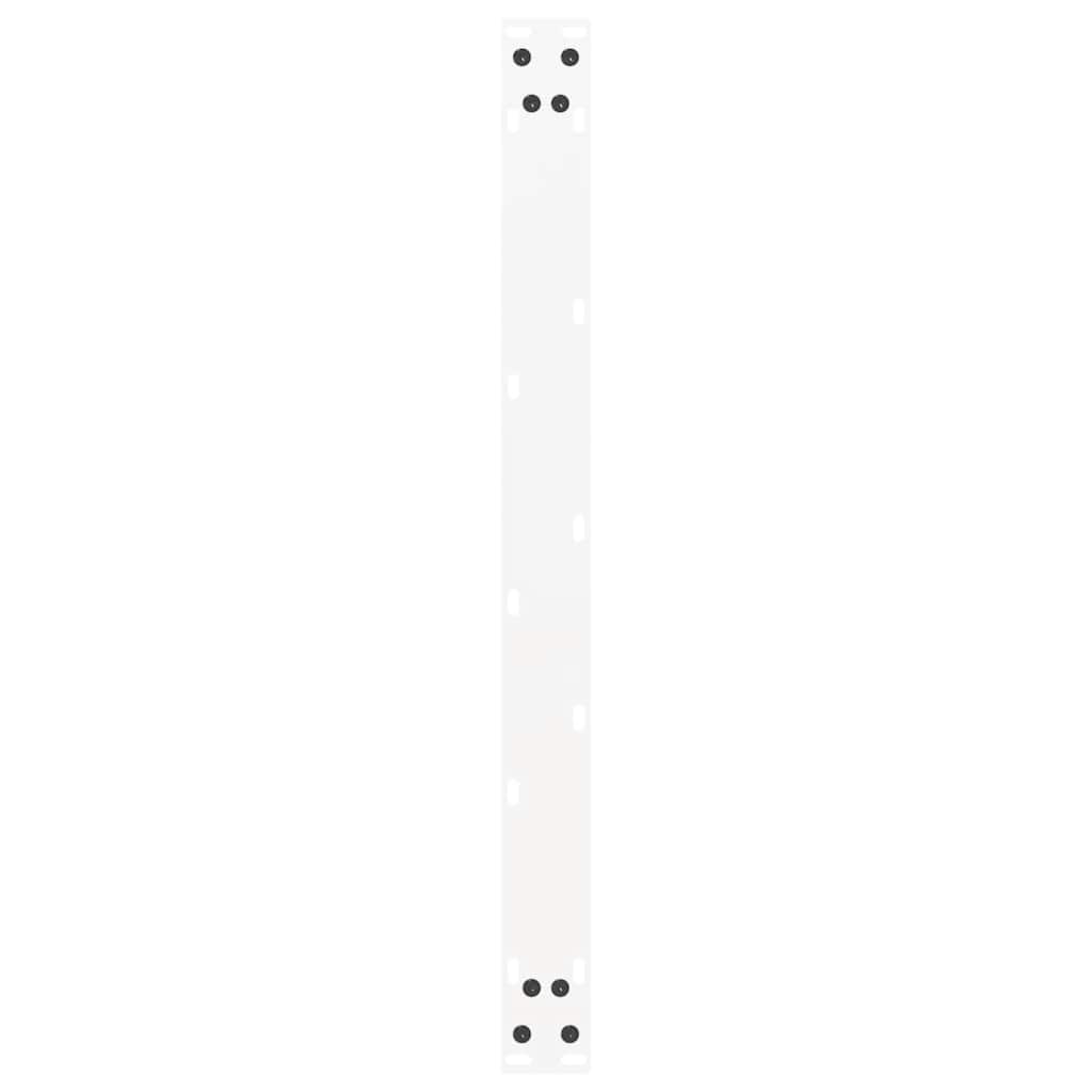 sofabordsben U-formet 2 stk. hvid 60 x (42-43) cm stål