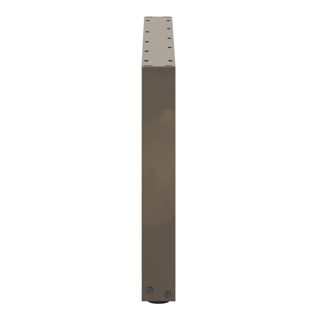 sofabordsben U-formet 2 stk. naturstål 60 x (42-43) cm stål