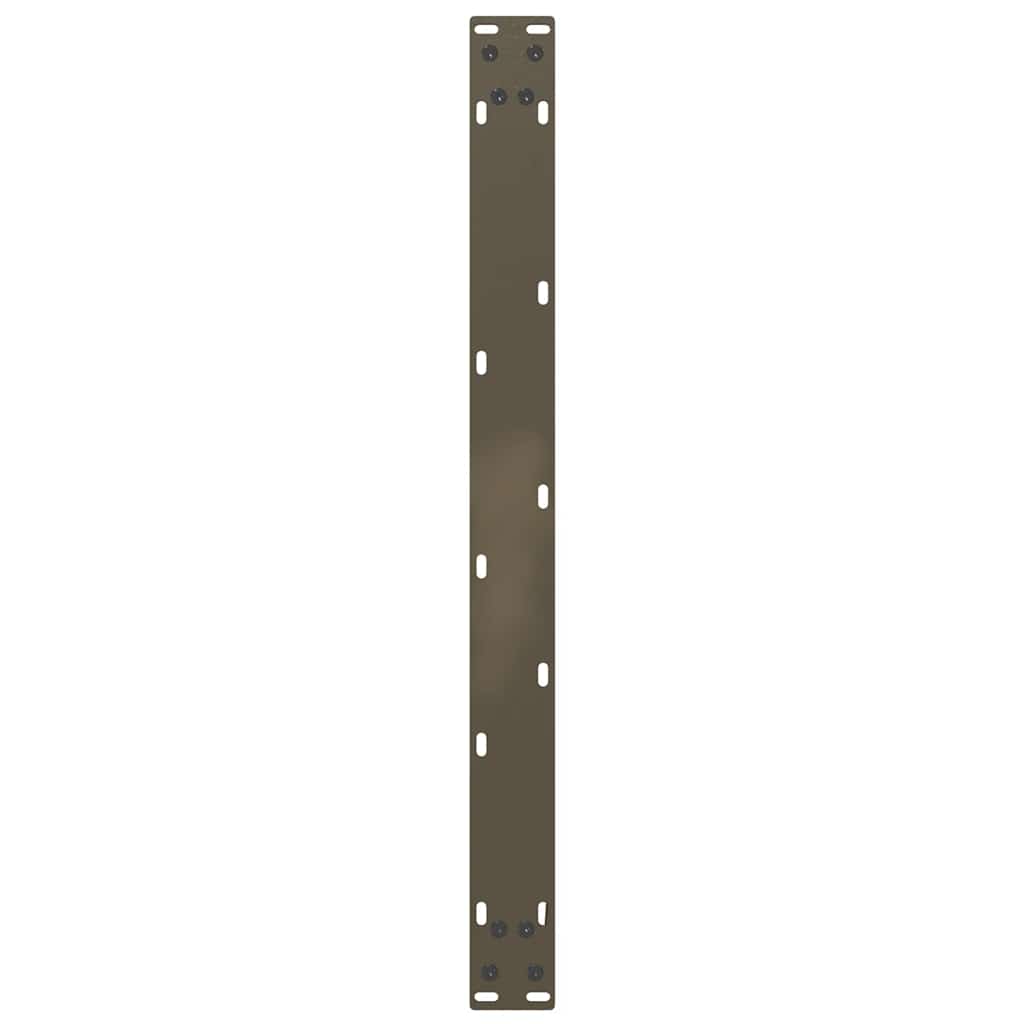 sofabordsben U-formet 2 stk. naturstål 60 x (42-43) cm stål