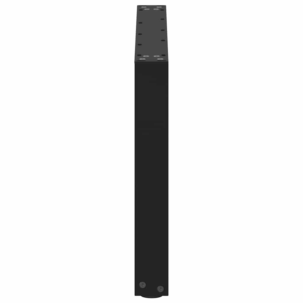 sofabordsben U-formet 2 stk. sort 70 x (42-43) cm stål