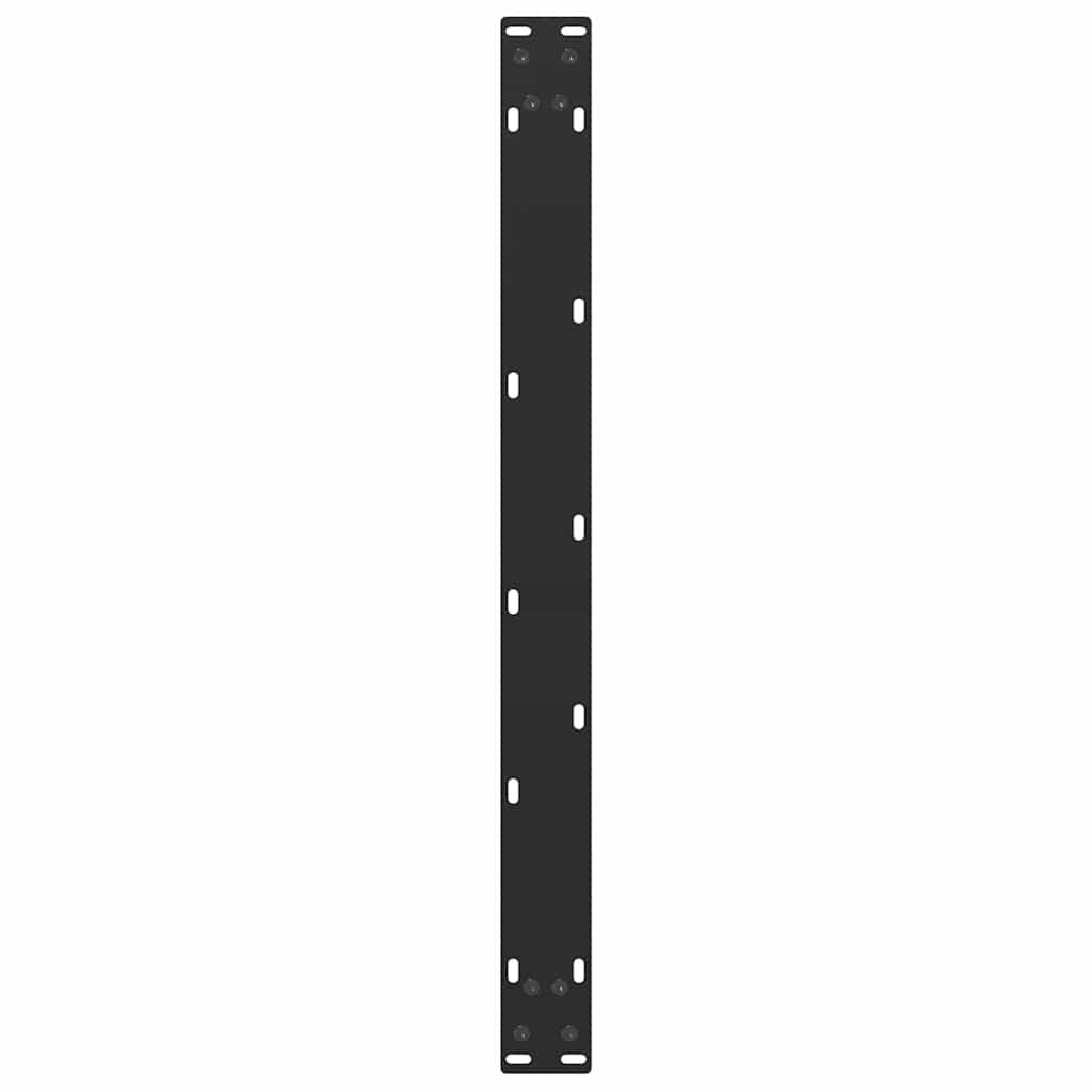 sofabordsben U-formet 2 stk. sort 70 x (42-43) cm stål