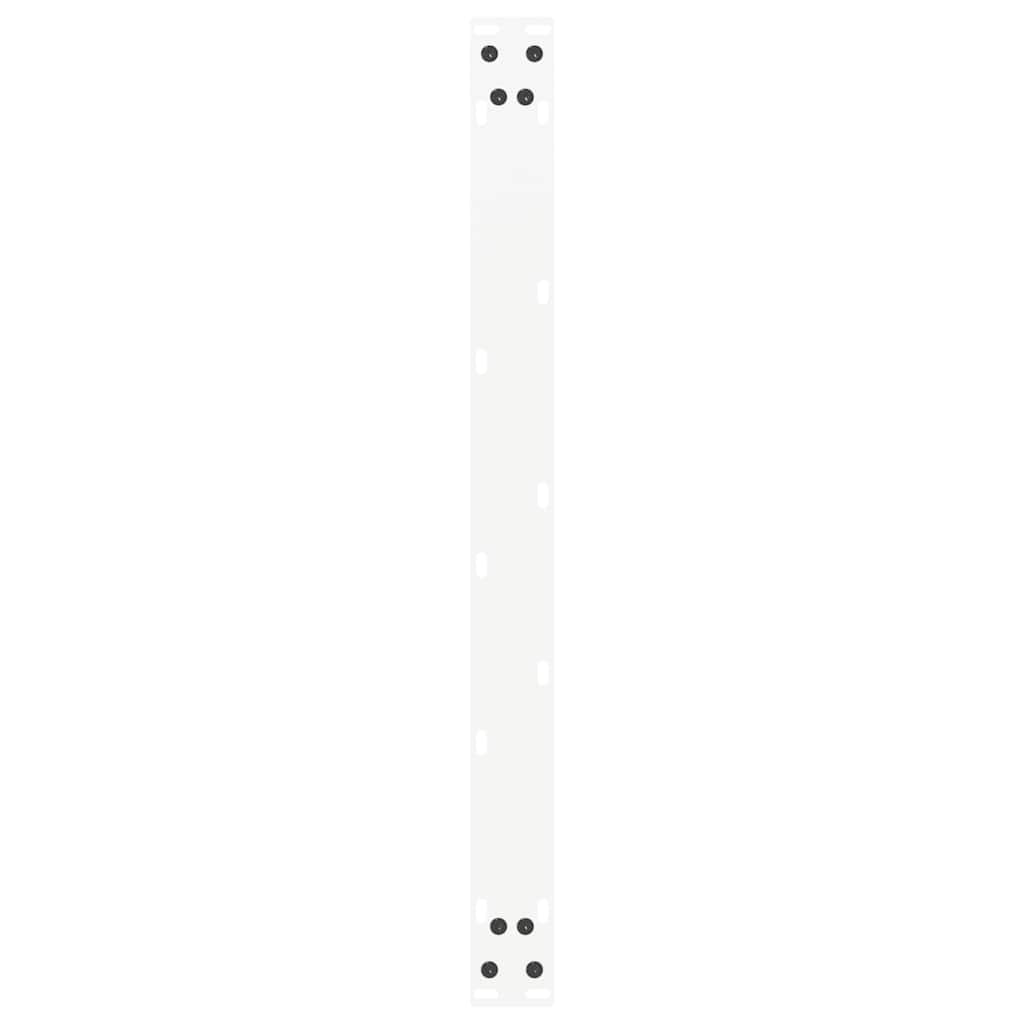 sofabordsben U-formet 2 stk. hvid 70 x (42-43) cm stål