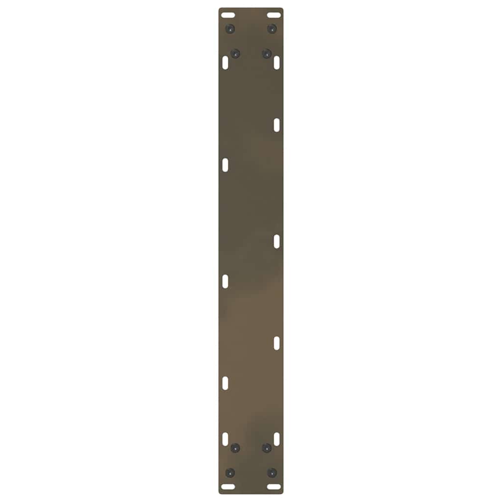 spisebordsben U-formet 2 stk. naturstål 60 x (72-73) cm stål
