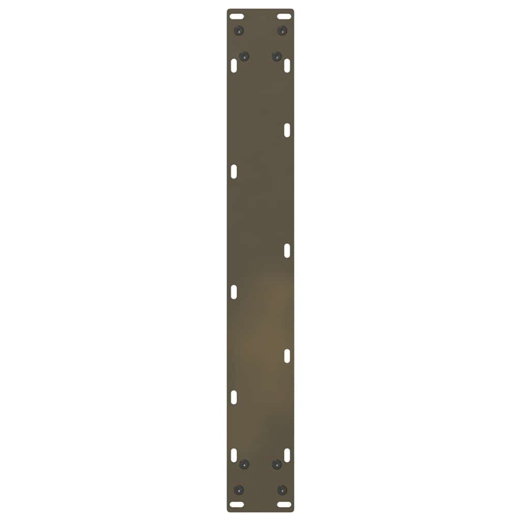 spisebordsben U-formet 2 stk. naturstål 70x(72-73) cm stål