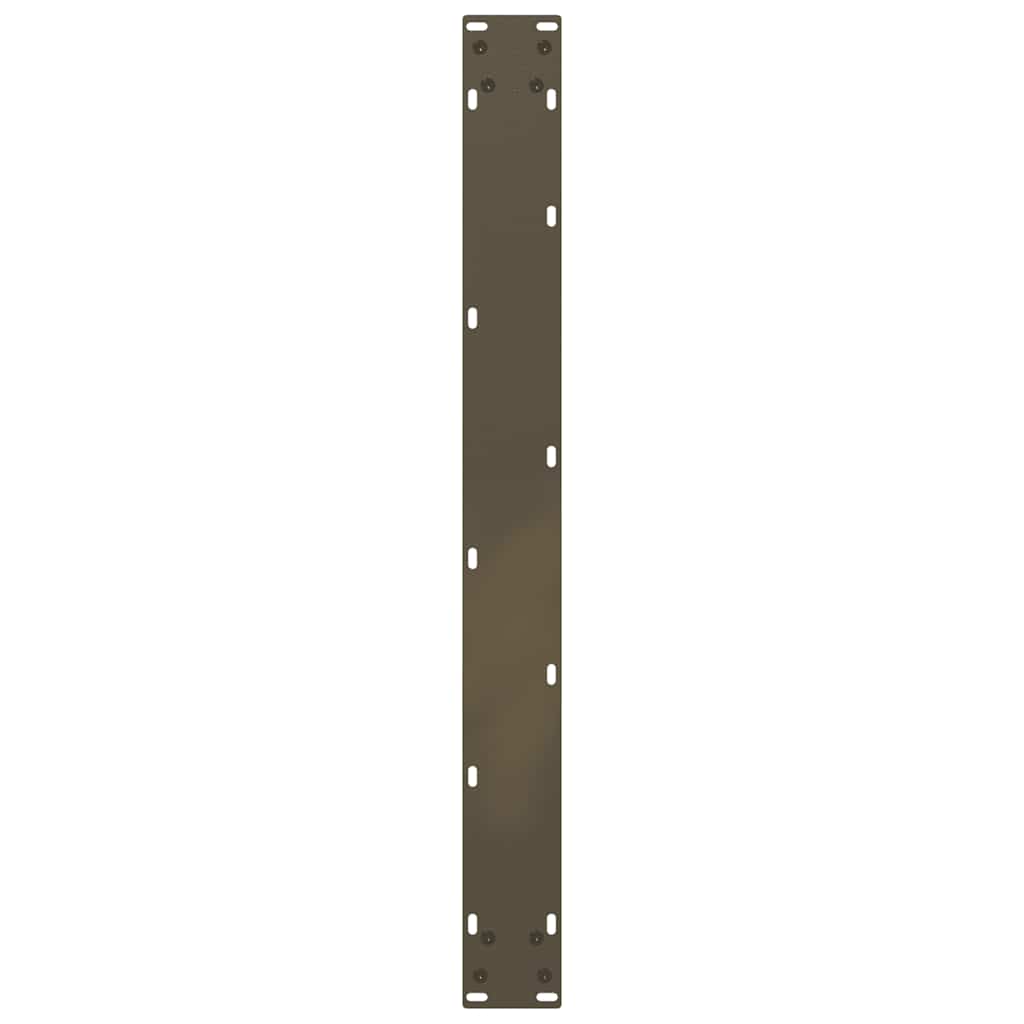 spisebordsben U-formet 2 stk. naturstål 80x(72-73) cm stål