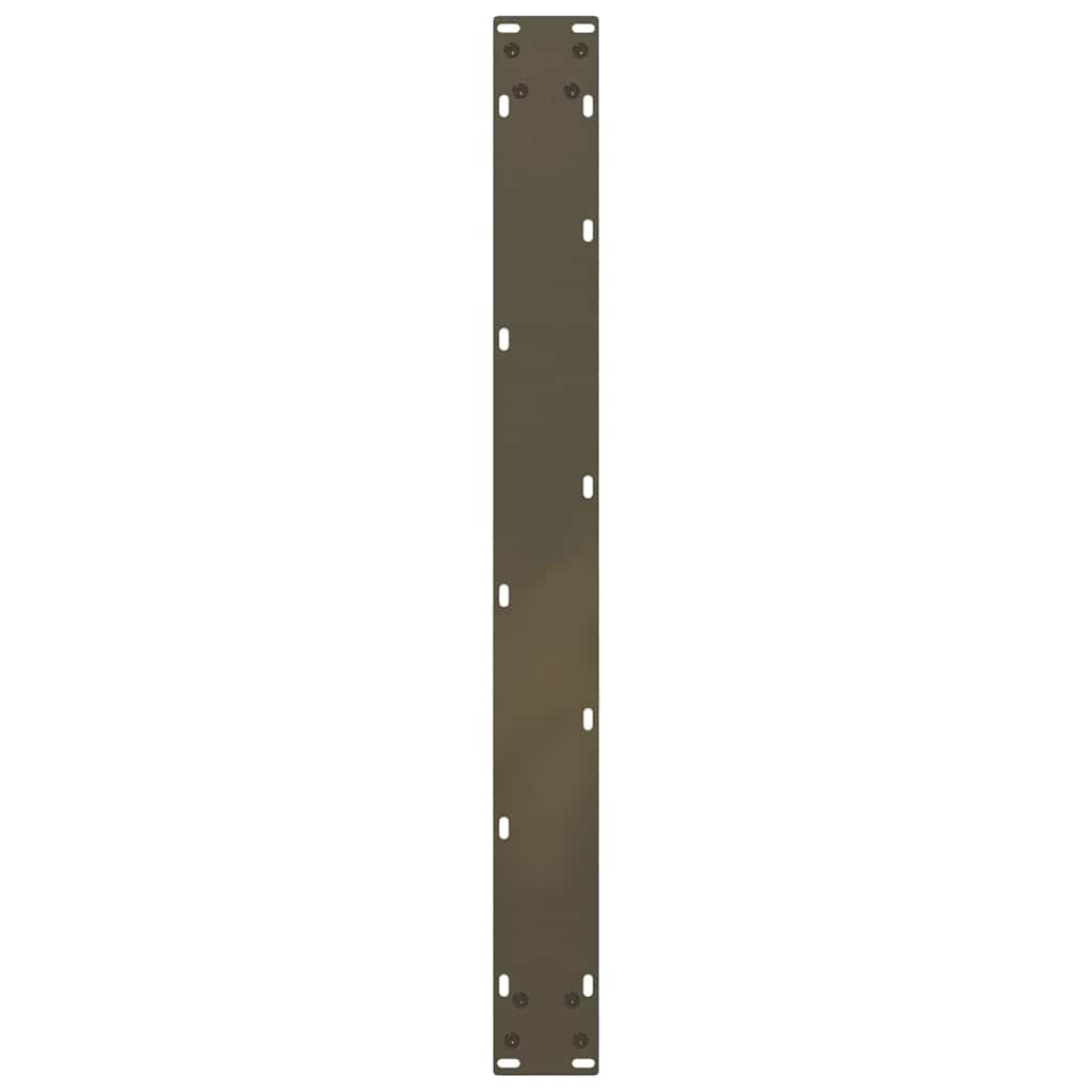 spisebordsben U-formet 2 stk. naturstål 90 x (72-73) cm stål