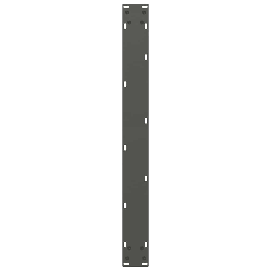spisebordsben U-formet 3 stk. antracit 80x(72-73) cm stål