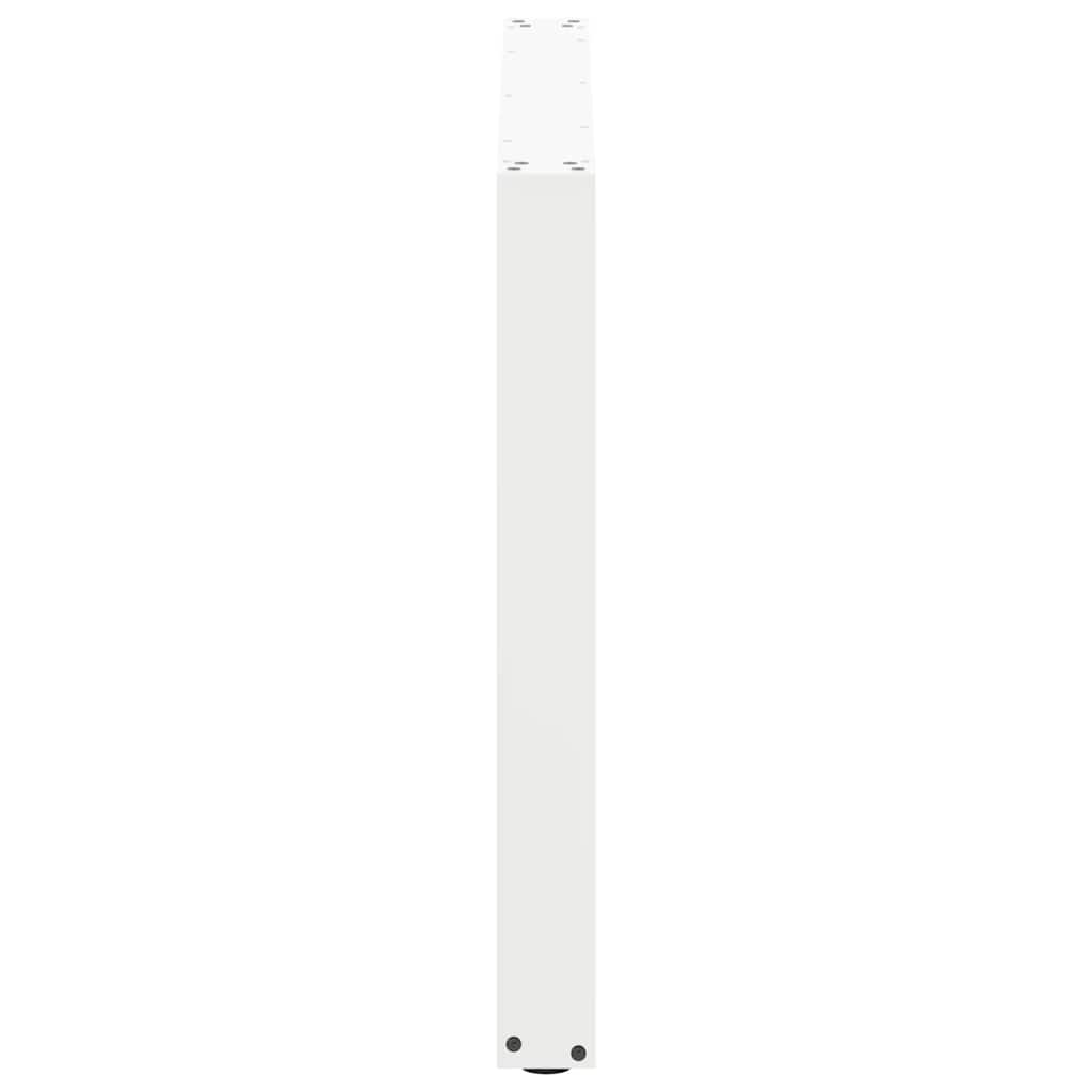 spisebordsben U-formet 3 Stk. hvid 100x(72-73) cm stål