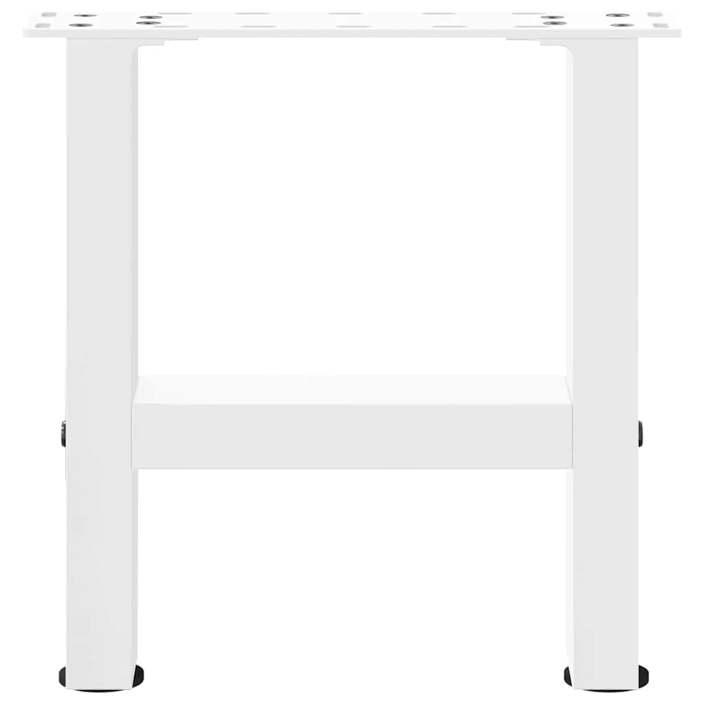 sofabordsben hvide 2 stk. 30x(30-31) cm stål