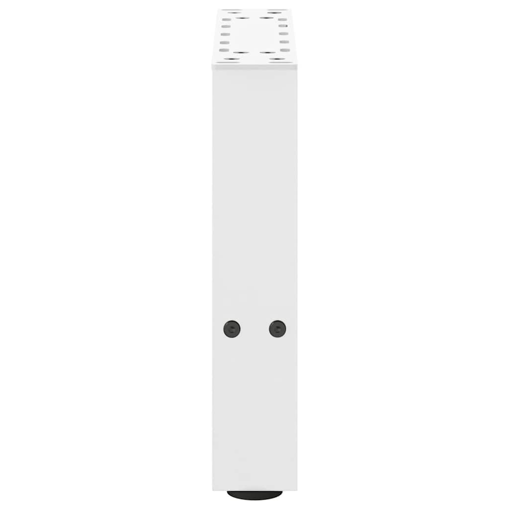 sofabordsben hvide 2 stk. 30x(30-31) cm stål