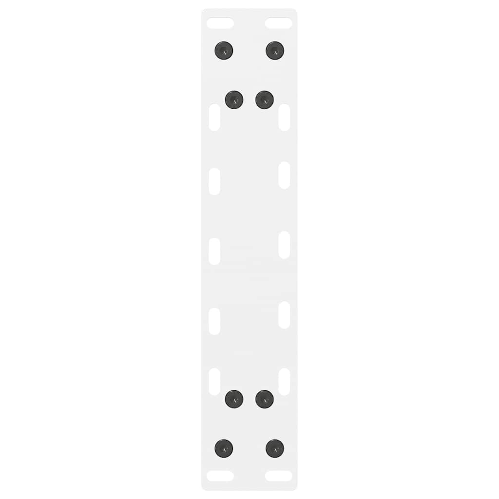 sofabordsben hvide 2 stk. 30x(30-31) cm stål