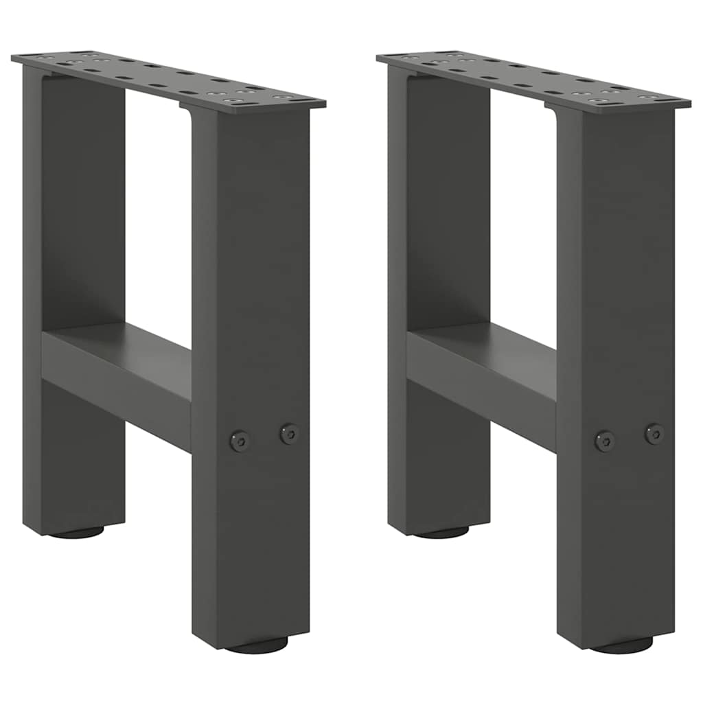 sofabordsben antracit 2 stk. 40x(30-31) cm stål