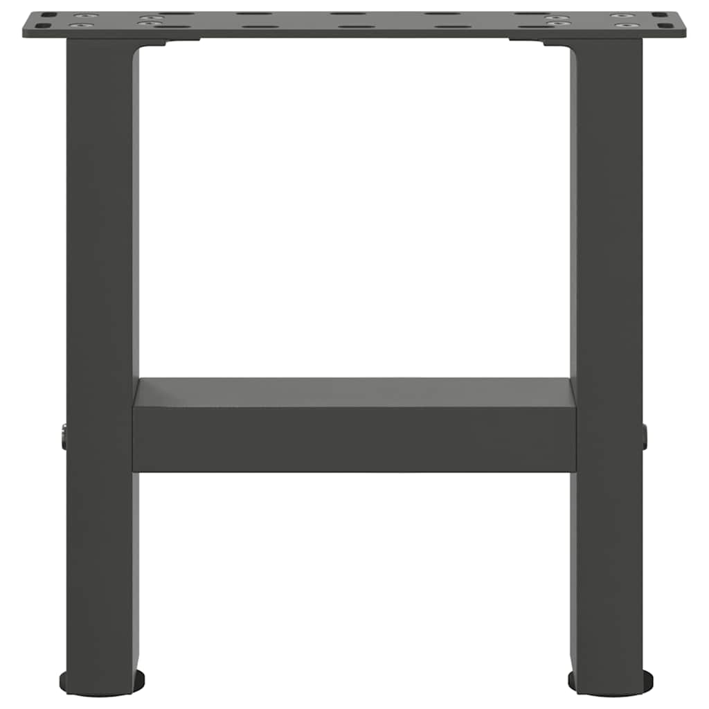 sofabordsben antracit 2 stk. 40x(30-31) cm stål