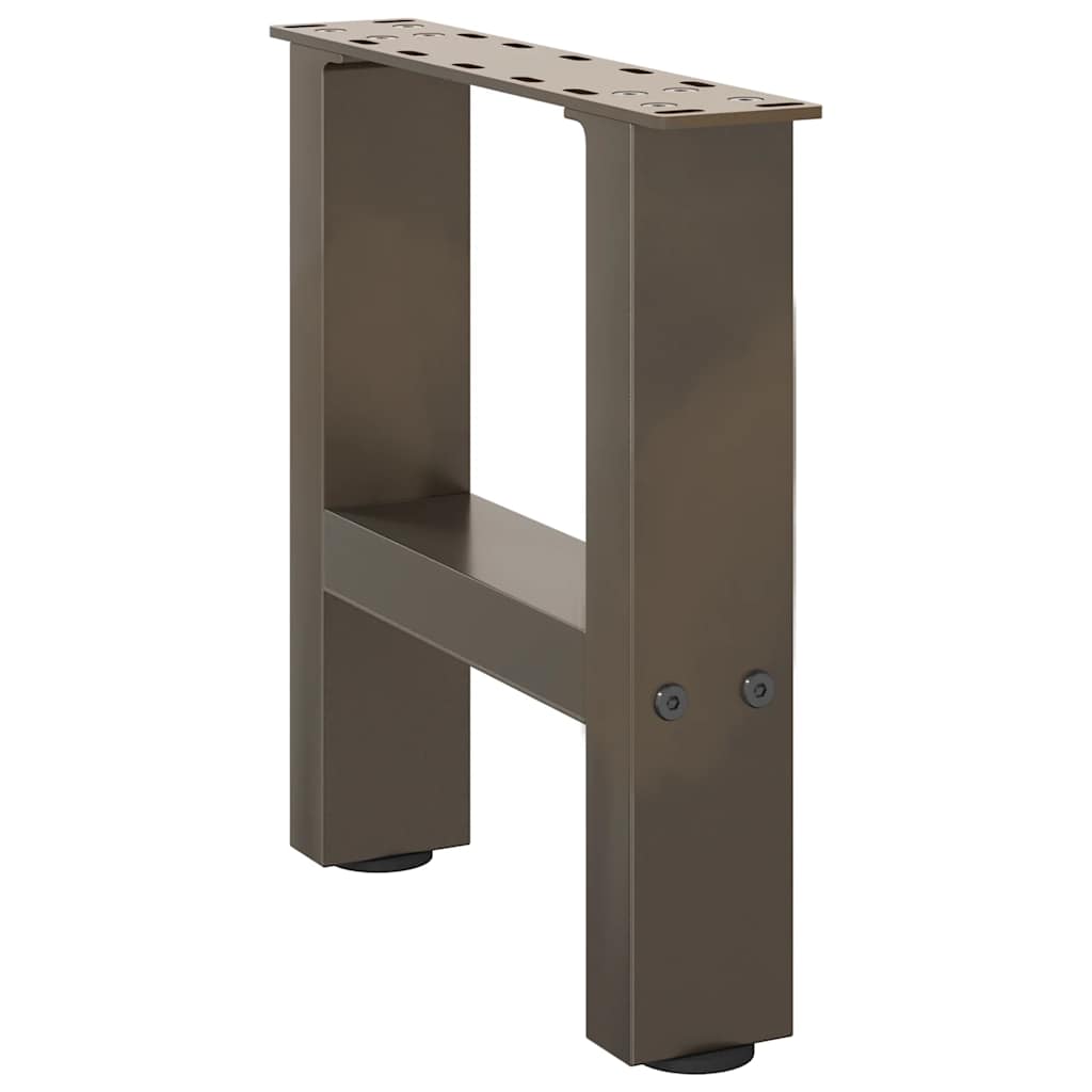 sofabordsben naturstål 2 stk. 40x(30-31) cm stål