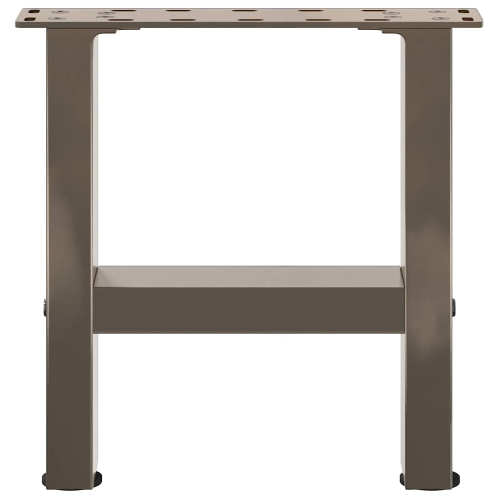 sofabordsben naturstål 2 stk. 40x(30-31) cm stål