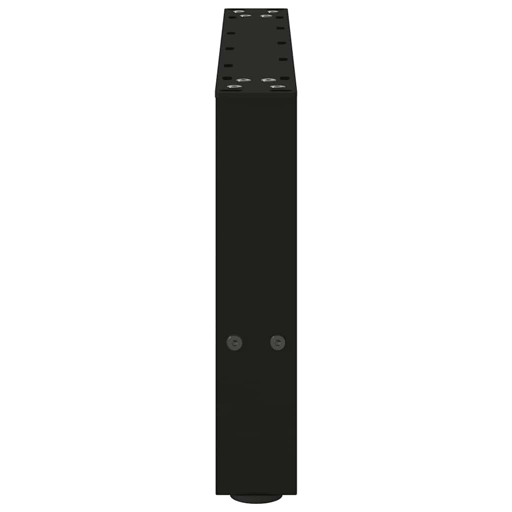 sofabordsben sort 2 stk. 50x(30-31) cm stål