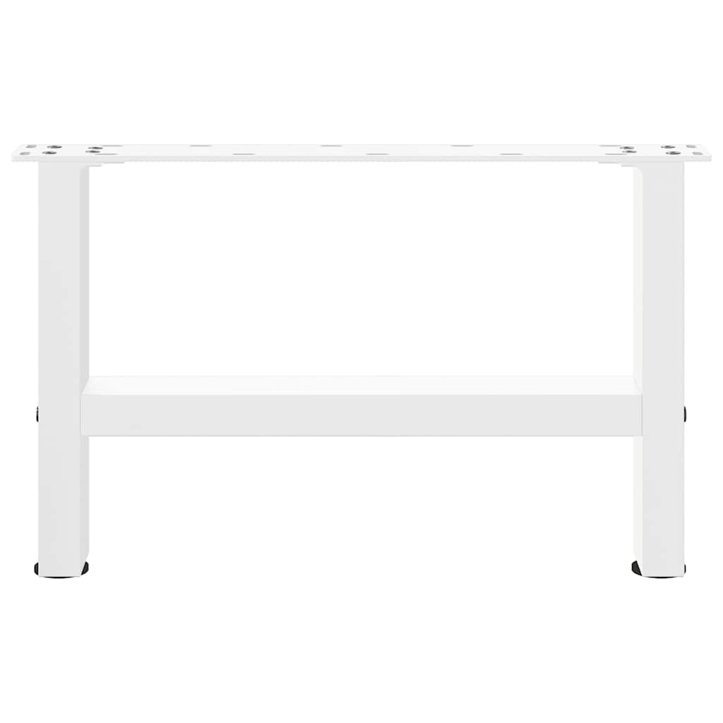 sofabordsben hvide 2 stk. 50x(30-31) cm stål