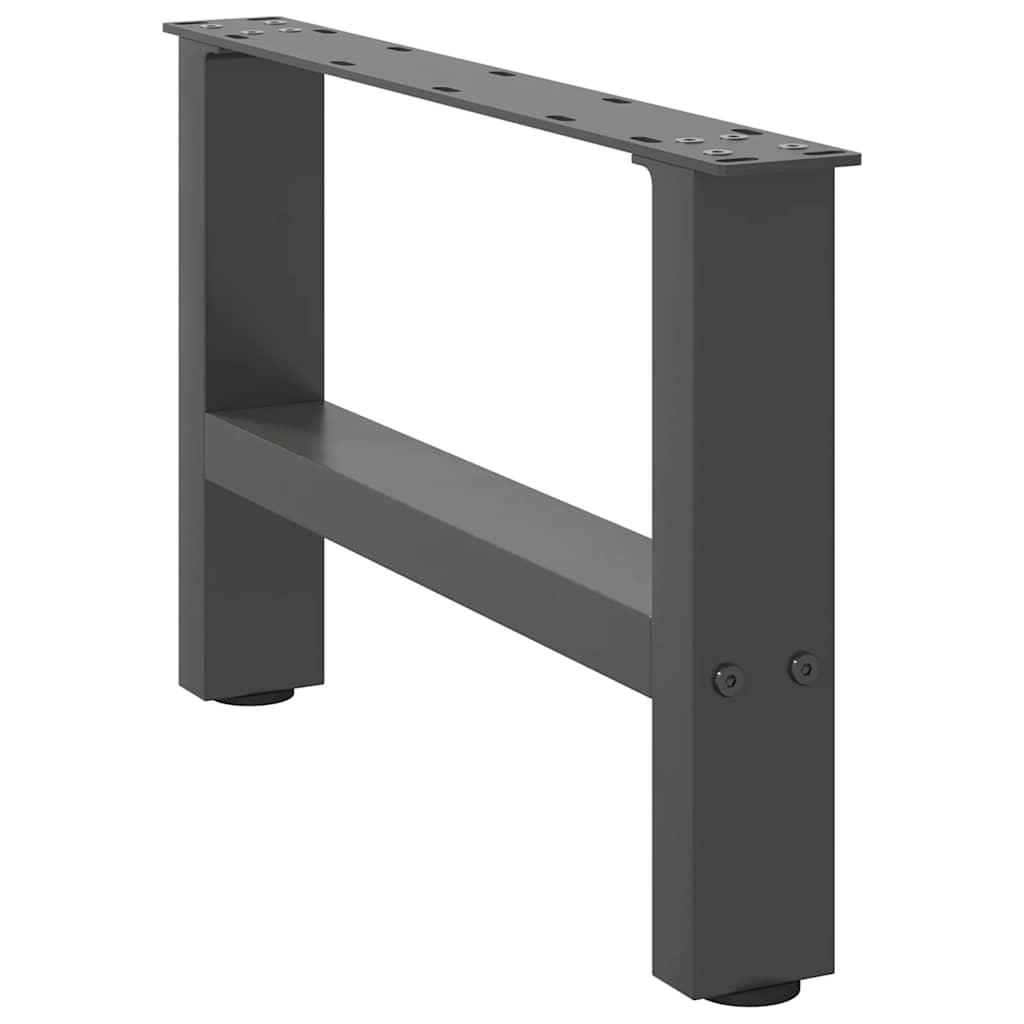 sofabordsben antracit 2 stk. 50x(30-31) cm stål