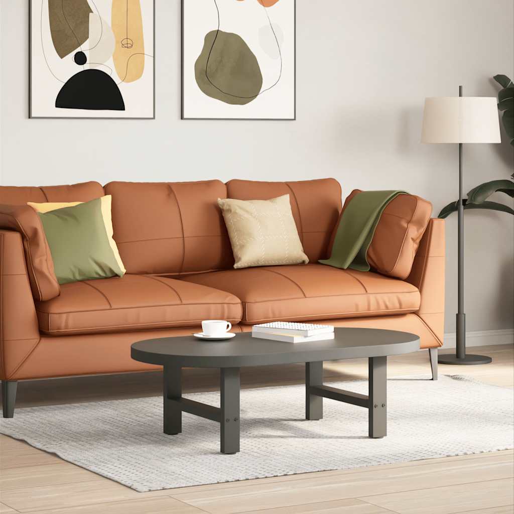 sofabordsben antracit 2 stk. 50x(30-31) cm stål
