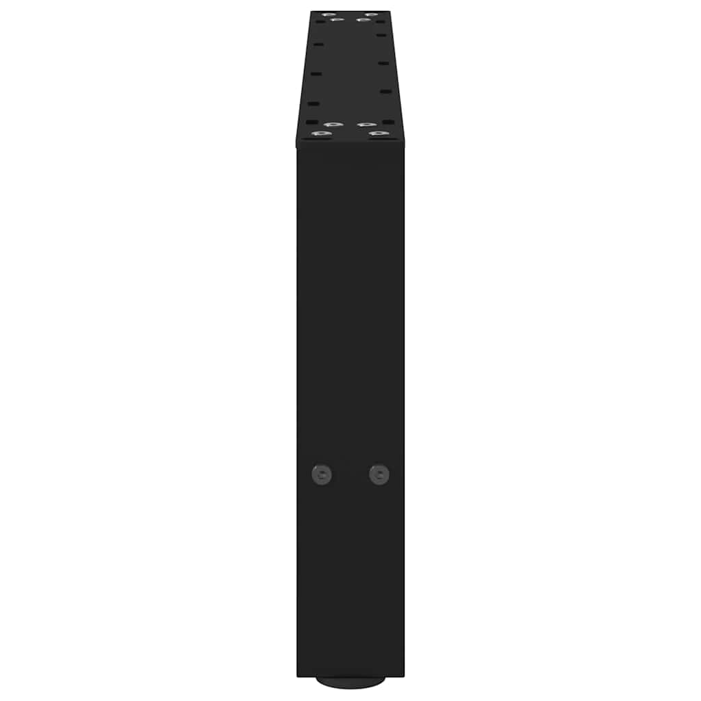 sofabordsben sort 2 stk. 60x(30-31) cm stål