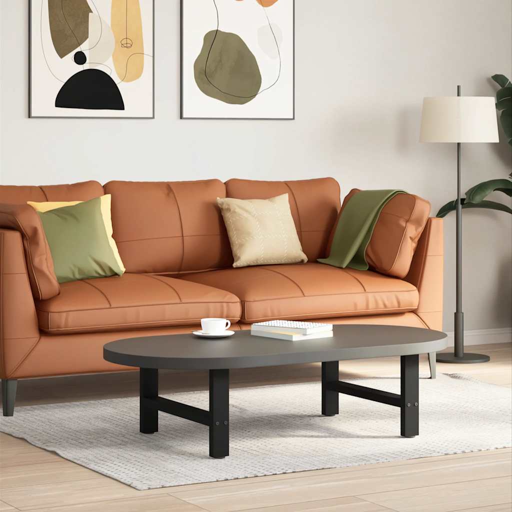sofabordsben sort 2 stk. 60x(30-31) cm stål