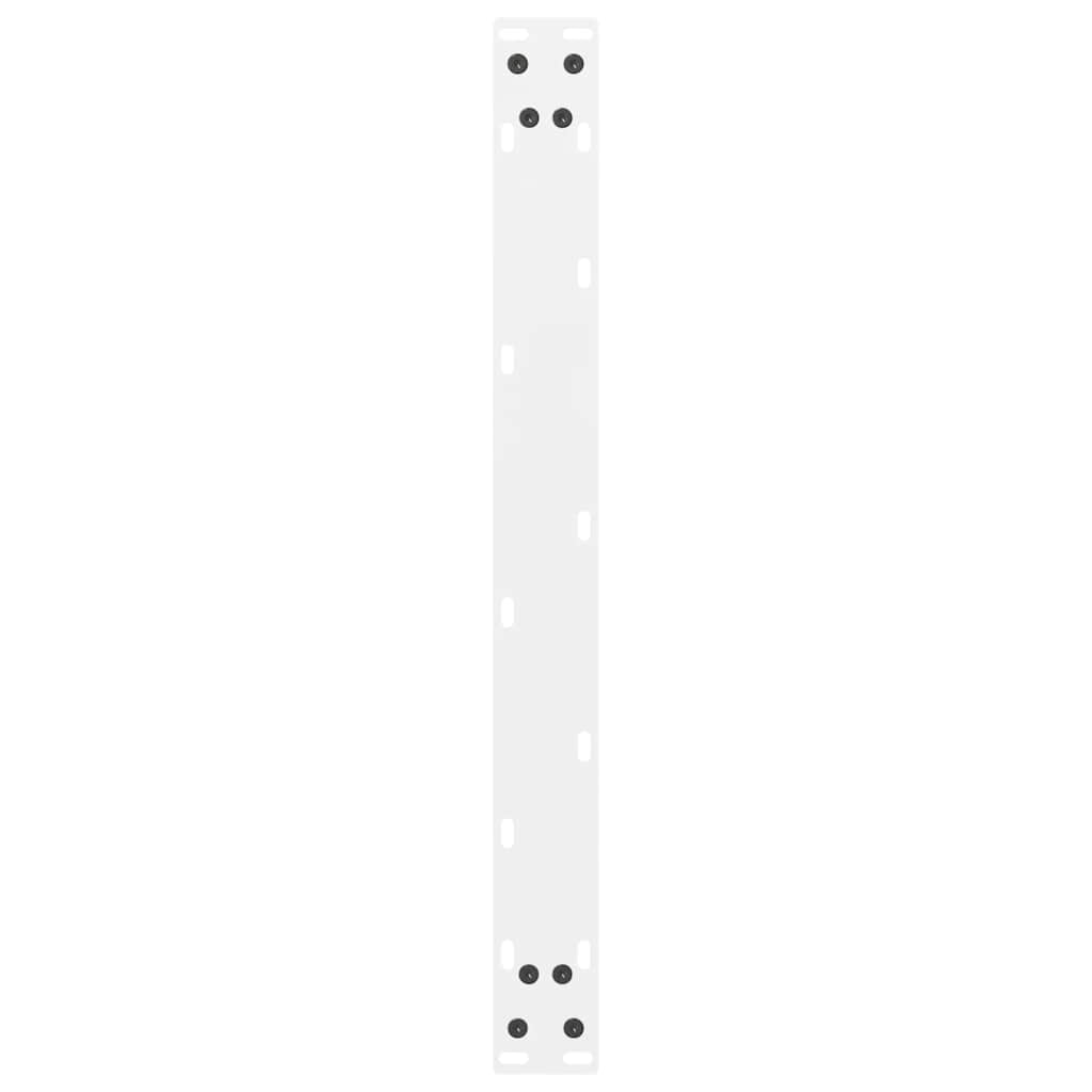 sofabordsben hvide 2 stk. 60x(30-31) cm stål