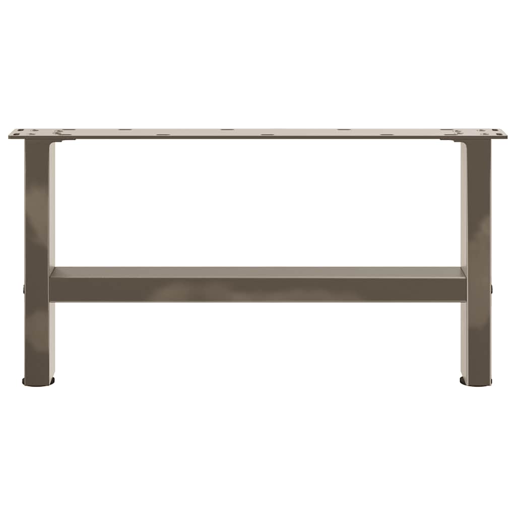 sofabordsben naturstål 2 stk. 60x(30-31) cm stål