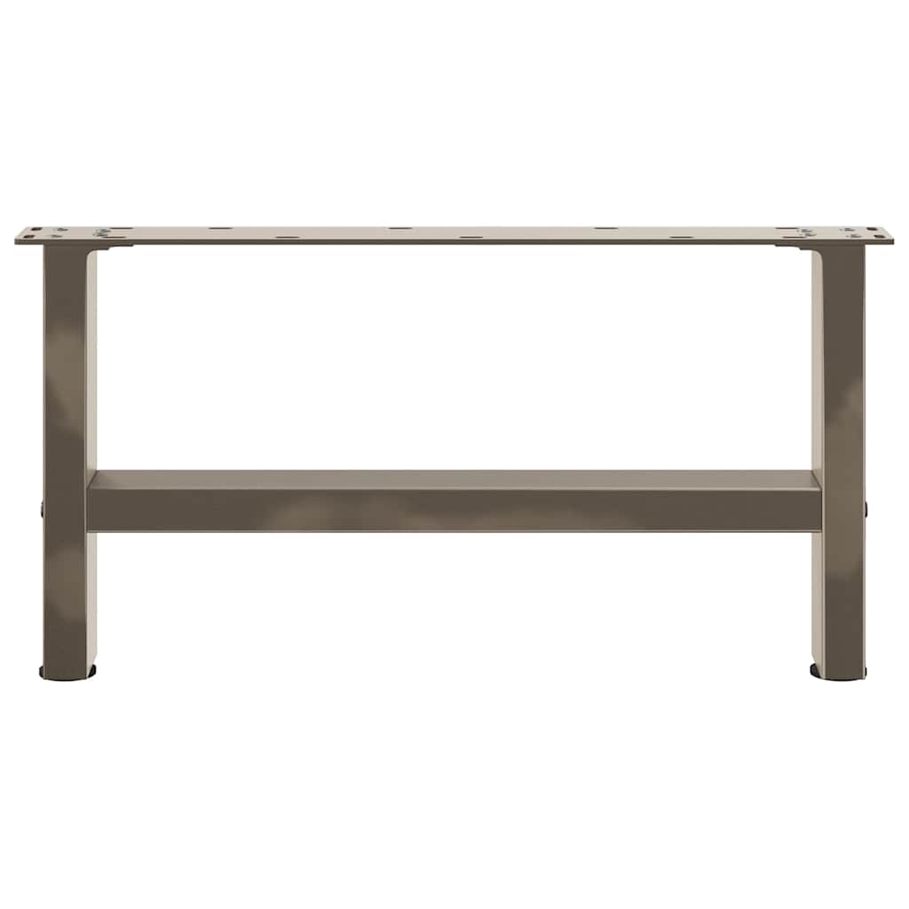 sofabordsben naturstål 2 stk. 60x(30-31) cm stål